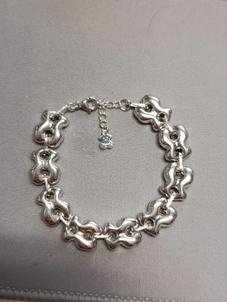 Pulsera de acero eslabones con ositos