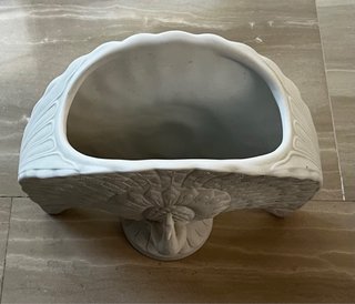 Jarrón Pavo Real Lladró Porcelana Blanca