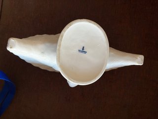 Jarrón Pavo Real Lladró Porcelana Blanca