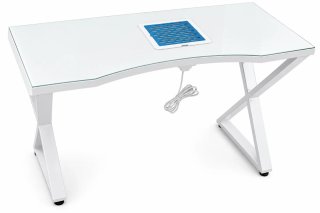 Mesa de Manicura Blanca con Aspirador