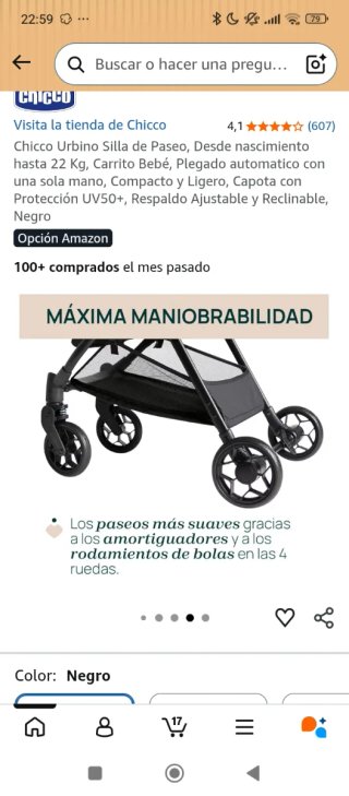 Silla de Paseo Chicco Urbino