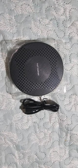 Cargador Inalámbrico Rápido Negro