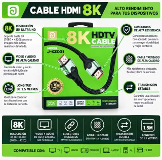 Cavo HDMI 8K 1,5 metri