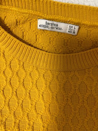 Jersey Bershka Amarillo Mostaza