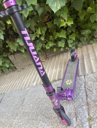 Patinete plegable Tijuana morado 2 ruedas
