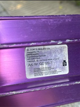 Patinete plegable Tijuana morado 2 ruedas