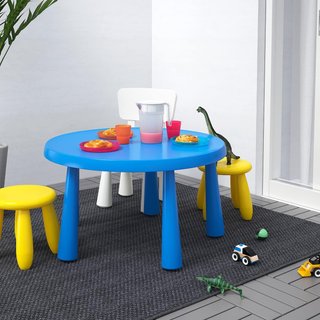 Mesa y 3 banquetas Mammut Ikea
