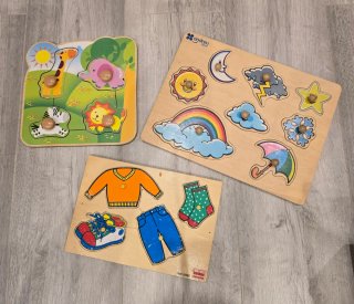 Set de 3 Puzzles de Madera