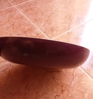 Sartén antiadherente  morada y blanca medida 20 cm