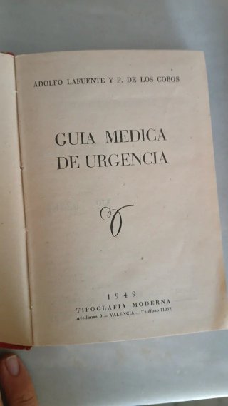 Ejemplar original e histórico de la "Guía Médica d