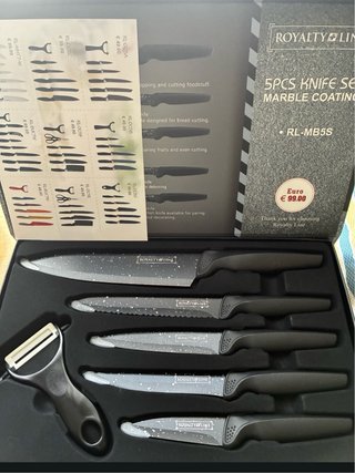Set de 5 Cuchillos Royalty Line con Pelador