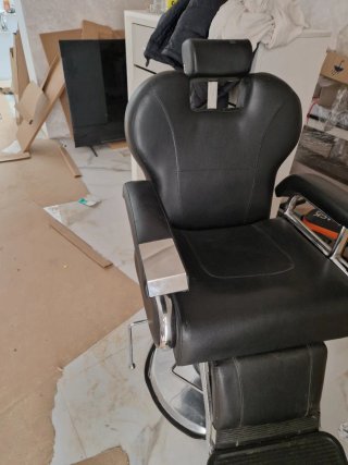 Sillón de barbero negro
