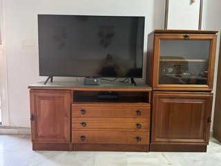Mueble salón madera maciza