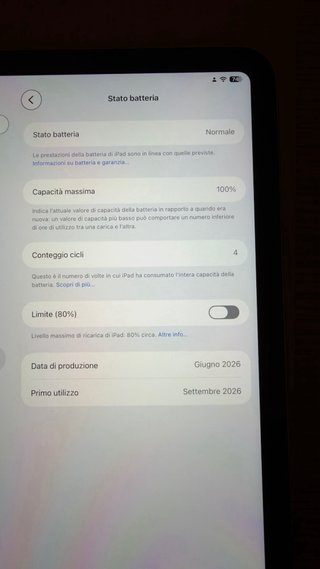 iPad Apple Silver 128GB Garanzia Attiva
