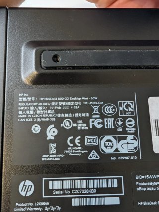 HP EliteDesk 800 G2 Mini i5-6500