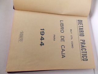 DIETARIO del año 1944 de libreria I.Miro Barcelona