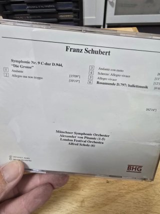 CD Schubert: Sinfonía n.º 9 y Rosamunda