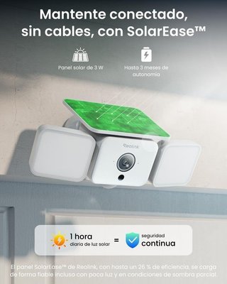 Cámara 2K WiFi 6 Reolink Solar Floodlight NUEVA