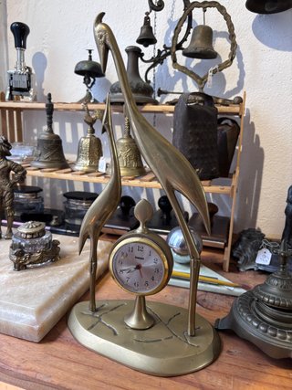 Reloj Despertador Vintage EQUITY Bronce