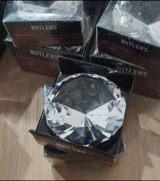 Lote de Figuras de Cristal Corazón Butlers