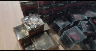 Lote de Figuras de Cristal Corazón Butlers