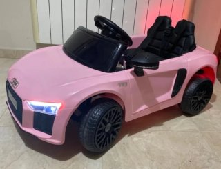 Coche eléctrico infantil Audi R8 rosa