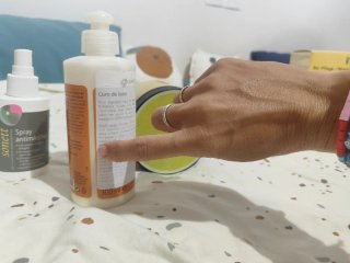 Lote de productos para cuidado de lana