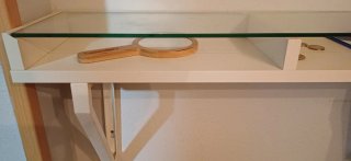 Estante de Entrada IKEA Madera y Cristal
