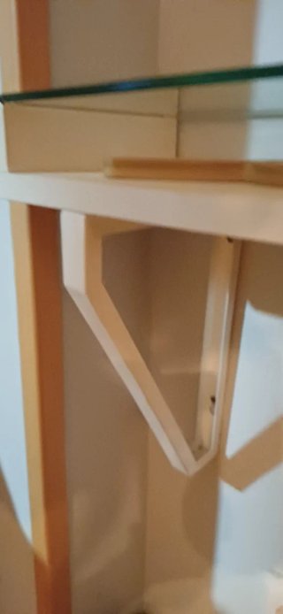 Estante de Entrada IKEA Madera y Cristal
