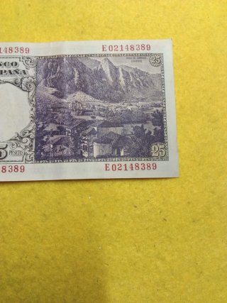 Billete 25 Pesetas 1946