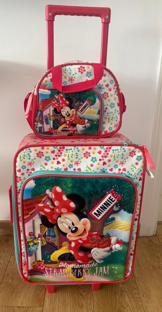SET DE MALETA Y NECESER MINNIE MOUSE