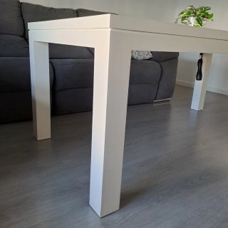 Mesa de Madera Lacada Blanca 180x90