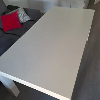 Mesa de Madera Lacada Blanca 180x90