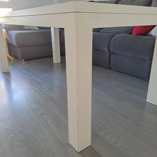 Mesa de Madera Lacada Blanca 180x90