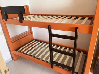 Litera de 3 plazas con cama nido y colchones