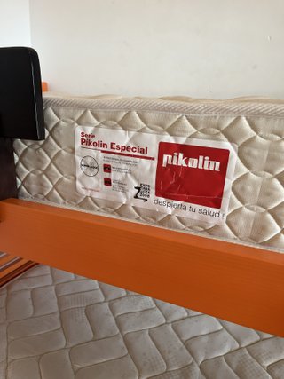 Litera de 3 plazas con cama nido y colchones