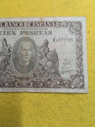 Billete 100 Pesetas 1940