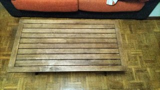 Mesa madera para jardín o camping en buen estado