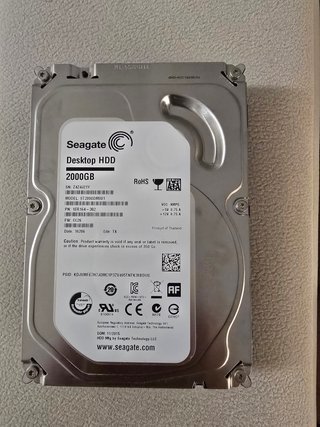 Disco Duro Seagate 2TB 3.5 SATA 7200rpm