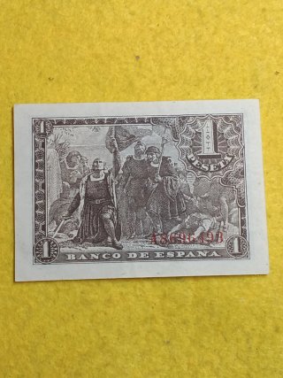 Billete de una peseta de 1943