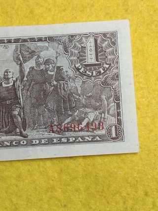 Billete de una peseta de 1943