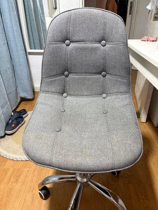 Silla Giratoria de Oficina Gris