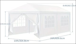 Carpa para Eventos 3x6m Blanca NUEVAS!!!