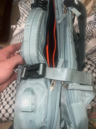 Mochila de viaje azul/verde azulado