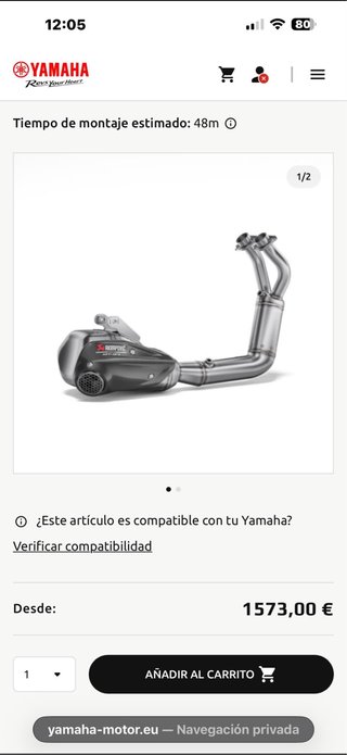 Escape Akrapovic para Yamaha MT