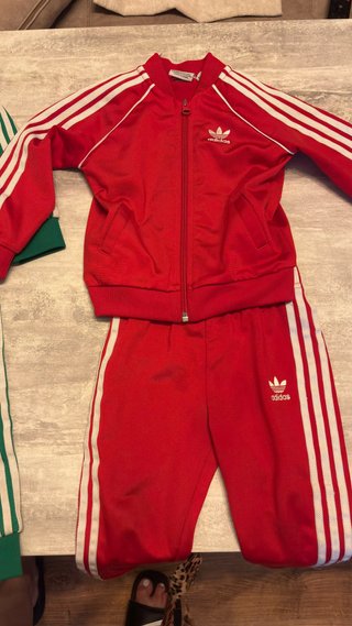 Chándal Adidas Rojo Bebé