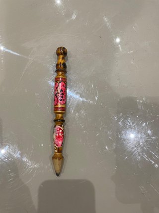 Lápiz Gigante Madera Vintage Pintado