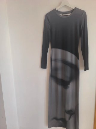 Vestido largo Desigual gris XS