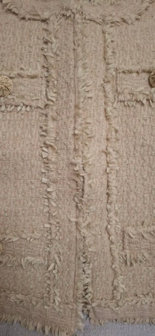 Chaqueta Tweed Beige The Extreme Collection Mujer