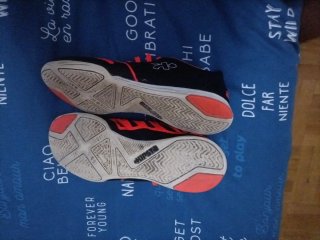 Zapatillas fútbol sala Kipsta Naranja/Negro